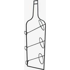 Black Wine Racks Wall Mounted Bottle Holder - Black Wine Rack