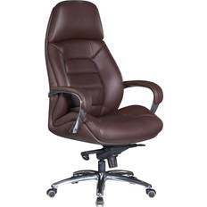FineBuy Chefsessel Echtleder Ergonomisch XXL 120 kg Bürostuhl