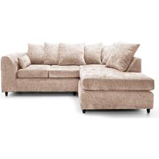 B&Q Monaco Chenille Fabric 3 to 4 Seater Corner Sofa