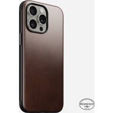 Nomad Modern Horween læderetui (iPhone 15 Pro Max) Mørkebrun