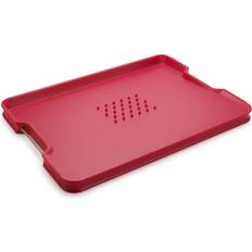 Red Chopping Boards Joseph Joseph Large Cut &Amp; Carve Plus &Ndash; Red - One Colour Chopping Board