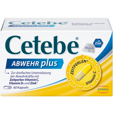 Cetebe Abwehr Plus Vitamin C+Vitamin D3+Zink Kaps. St 60 Stk.