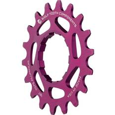 Cassette Sprockets Wolf Tooth Wolf Tooth Components Alloy Single Speed Cog Purple 18t