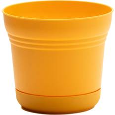Saturn Planter with Saucer 5 Yellow