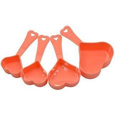 Orange Measuring Cups Prime Cook Heart-shaped Cups Pack of - Orange Measuring Cup 4pcs