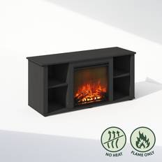 Furinno Benches Furinno Electric Fireplace Americano TV Bench 47.2x21.3"