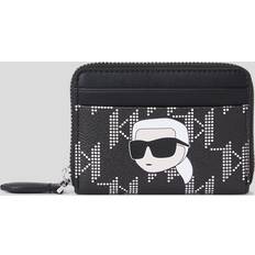 Karl Lagerfeld K/ikonik Monogram Medium Wallet Woman Black