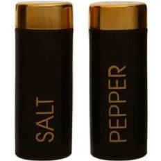 Enamel Spice Mills Premier Housewares Liberty Black Enamel and Set Salt Mill, Pepper Mill