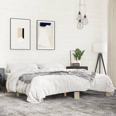 vidaXL Bed Frame Sonoma Oak 180x200 cm Super King