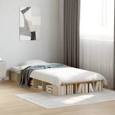 vidaXL Sonoma Oak Bed Frame 90 x 190 cm Super King