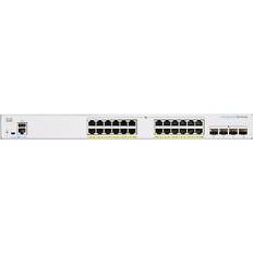 Cisco Business CBS250-24P-4X Smart Switch 24 GE-portar PoE 4 x 10G-SFP+ PoE+