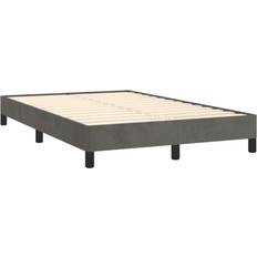 vidaXL Bed Frame Dark Grey 120x190 cm Small Double Velvet