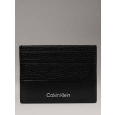 4 pcs Card Cases Calvin Klein Contrast Leather Card Holder - Black Men