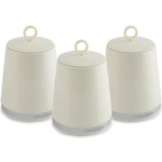 Kitchen Accessories Morphy Richards Dune Set of 3 Canisters Ivory Cream Kitchen Container