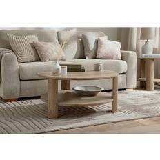 Oak Furnitureland Coffee Tables Oak Furnitureland Smoked Finish Tables Halo Range Coffee Table