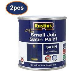 Rustins Blue Paint Rustins Paint Satin Oxford Wood Metal 250 ml 2 pcs Blue