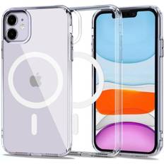 Tech-Protect Coque iPhone 11 Magmat Compatible MagSafe Transparente