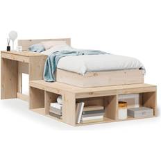 Sängar & Madrasser vidaXL Utan Madrass 90x190 cm Massiv Furu Sängram