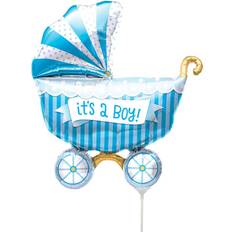 Papel de Aluminio Globos con Texto y Tema Text & Theme Balloons Mini Stroller It´s A Boy