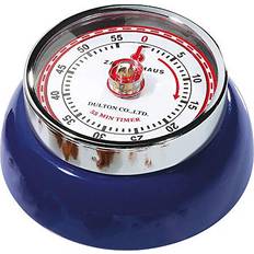 Blå Kjøkkentimere Zassenhaus M071832 Magnetic Retro 60 Minute Steel, Navy Blue Kitchen Timer