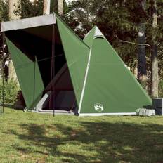 Camping & Outdoor vidaXL (green) Family Tent Tipi 6-Person Camping Lightweight Tent Dome Tent Waterproof