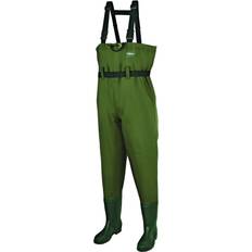 Pantalones de vadeo DAM Hydroforce Nylon Taslan Chest Wader Bootfoot Verde 42-L Botas de pesca