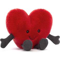 Jellycat Amuseable Little Red Heart Soft Toy red/grey one size