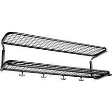 Nero Mensole per cappelli Essem Design Classic 650 Rack Double Black/Chrome 2 Levels Hat Shelf