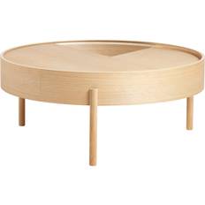 Woud Arc 89 cm White Pigmented Oak Coffee Table