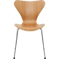 Fritz Hansen 3107 Sjuan Körsbärsfanér Matstolar Arne Jacobsen Träfärgad Metall/Trä Köksstol