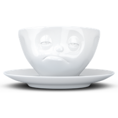 Tassen Kopper & Krus Tassen Porcelain Coffee with Saucer, 6.5 oz White Coffee Cup 6.8fl oz