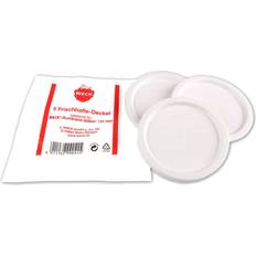 Låg Plast Hvid Ø10 cm (5 stk. Pakning)