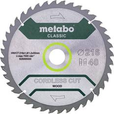 Elverktygstillbehör Metabo Cordless Cut Wood Classic 216 x 30 x 1.2 mm