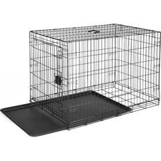 Dog cage Amazon Basics Large Metal Dog Crate Cage 91 cm