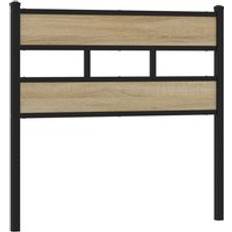 VidaXL Headboards vidaXL Sonoma Oak 75 cm Iron and Engineered Wood Headboard