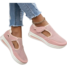 Men casual shoes Shein Women's Cross-Border Mesh Sports Shoes, New Spring Shoes With Low Heel Flat Bottom For Men And Women, Deep Mouth Thick Bottom Non-Slip Casual Sports Shoes