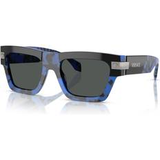 Versace Herren - Rechteckige Sonnenbrillen Versace Sonnenbrillen Ve4464 545887 Uomo Squadrata Blu