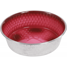 Non-Slip Stainless Steel Shade Dog Bowl - Magenta 16.5 cm
