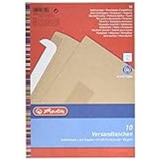 Brevpose Herlitz C4 229 x 324 mm Brun Papir
