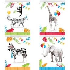 Tafeldecoraties Access Uitdeelzakjes Party Animals (8st)