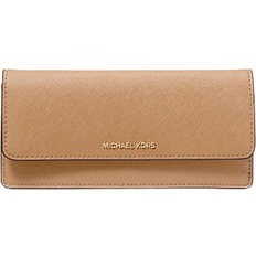 Michael Kors Wallets & Key Holders Michael Kors Jet Set Large Saffiano Leather Snap-Front Wallet - Camel