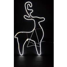 Neon Rope Light Silhouette Christmas Reindeer Calf