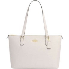 Coach Gallery Tote Bag - Crossgrain Leather/Gold/Chalk