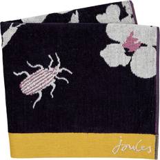 Gold Towels Joules Floral Beasts - Navy Bath Towel Blue, Gold