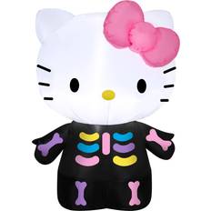 Gemmy Inflatable Decorations Airblown Hello Kitty Neon Skeleton