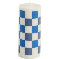 Bougies Hay Bloc Column Candle 15 cm - Off White/Blues Bougie