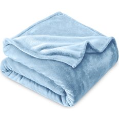 Bare Home Microplush Fleece Blanket - Ultra-Soft - Cozy Fuzzy Warm - Light (Kid) Blankets Blue
