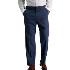Haggar Windowpane Suit Pant - Blue Htr