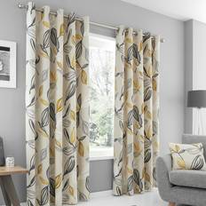 Fusion Ensley 100% Cotton Botanical Print Pair of 117 cm x 183 cm