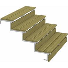 Handläufe Plus Außentreppe Kiefer Feuerverzinkt 4 Stufen 120 cm